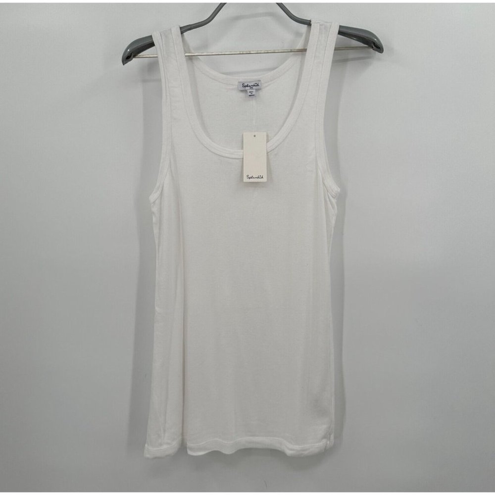 Splendid White 1x1 Classic Tank Top sz XXL Sleeveless Supima Cotton/Modal NWT